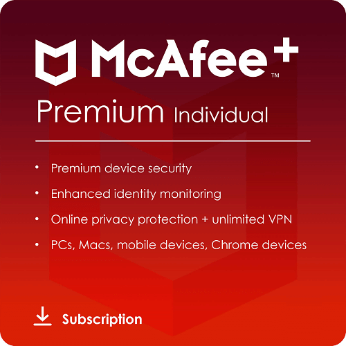 McAfee+ Premium Individual 1-Year / Unlimited Devices - USA