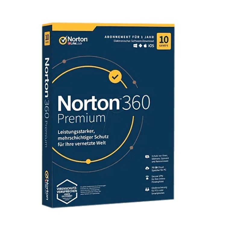 Norton 360 Premium 1-Year / 10-Device - USA/Canada