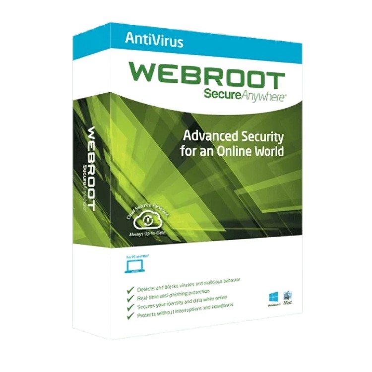 Webroot SecureAnywhere Antivirus 1-Year 3-Devices