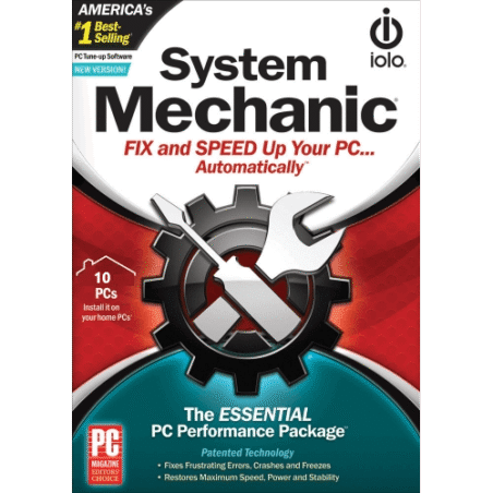 iolo System Mechanic – 1-Year / 10-PC | Boost PC Speed