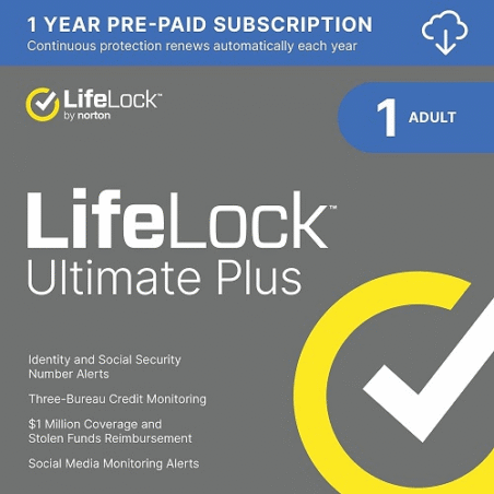 LifeLock Ultimate Plus by Norton 1-Year / 1-Adult - USA LifeLock Ultimate Plus by Norton 1-Year / 1-Adult - USA