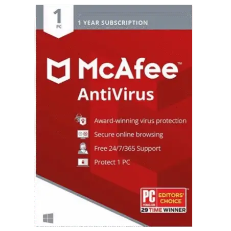 McAfee AntiVirus - 1-Year / 1-PC McAfee AntiVirus - 1-Year / 1-PC