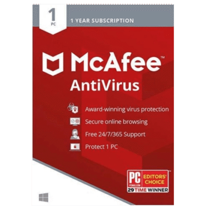 McAfee AntiVirus 3-Year / 1-PC