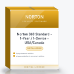 Norton 360 Standard - 1-Year / 1-Device - USA/Canada (Digital License)